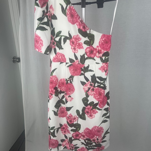Floral Print One-Shoulder Dress by CHELSEA28 size small NWT - Picture 6 of 9